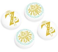 Thumb Caps Compatible with Switch/Switch Lite/Switch OLED,Joystick Switch Cap 4 Switch Button Caps Thumb Handle Cover,Bird Totem White