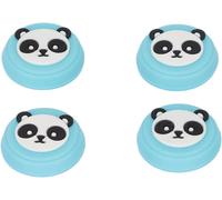 Thumb Grip,4pcs Switch Joystick Thumb Grip for Joycon Controller Cute Panda Replacement Silicone Thumb Grip for PS5 Controller for Game Accessories (Blue)