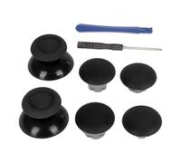 Thumb Grip 8 in 1 Multifunctional 3D Remote Sensing Thumb Stick Caps with 2pcs Thumb Stick Base for PS5 Controller Black
