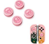 Thumb Grip Caps for Switch/Switch/Lite/Switch OLED,Switch Joystick Cover Switch Button Caps Thumb Grip Cover Pink + Stripes