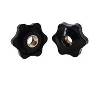 Thumb Nuts Star Mechanical Thumb Nuts Bouton de serrage manuel Plum M4 M5 M6 M8 M10 M12 noir(M5*25MM-THROUGH HOLE)