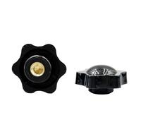 Thumb Nuts Star Mechanical Thumb Nuts Écrou de serrage manuel M4 à M12, bouton étoile noir, paquet de 56(M6*25MM-BLIND HOLE)