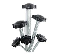Thumb Nuts Star Mechanical Thumb Nuts Vis de serrage à bouton étoile en bakélite, serrage manuel, M4-M12, noir, paquet de 1 à 5 pièces(M8 1PCS-20MM)