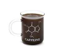 thumbs Up! - Chemistry Mug - Verre borosilicate de conception d'un gobelet gradué laboratoire - avec la formule chimique de caféine - 400ml - 0001364