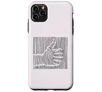 Thumbs Up Hand Illusion d'optique Lignes Fun Meme Coque pour iPhone 11 Pro Max