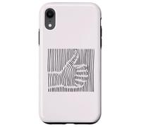 Thumbs Up Hand Illusion d'optique Lignes Fun Meme Coque pour iPhone XR