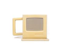 thumbs Up! - Mugintosh Mug - Tasse Céramique ave cécran d'ordinateur rétro et dessous-de-plat en forme d'un clavier - blanc - 0001320