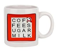 thumbs Up! - Puzzler Mug - Tasse Céramique avec mots croisés - blanc - 490ml - 0001445