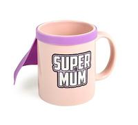 thumbs Up! - Super Mum Mug - Tasse Céramique avec une cape de super-héro - rose / violet - 350ml - 1001743