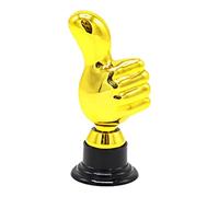 Thumbs Up Trophy Award Funny Good Job Award Prix léger d'appréciation des employés pour compétitions et fêtes 12 x 5 cm - Doré
