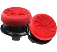 Thumbsticks, Silicone Joystick Grips Caps pour PS4 Controller et pour PS5 Controller à Aide avec Viser, Controller et Réduire Pouce Fatigue, Rouge, 2 pièces