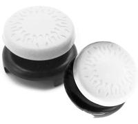 Thumbsticks, Silicone Joystick Grips Caps pour PS5 Controller et pour PS4 Controller à Aide avec Viser, Controller et Réduire Pouce Fatigue, Blanc, 2 pièces