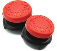 Thumbsticks, Silicone Joystick Grips Caps Pour Ps5 Controller Et Pour Ps4 Controller À Augmenter Précision Aide Avec Viser, Controller Et Réduire Pouce Fatigue Objectif Et Confort Rouge 2 Pièces