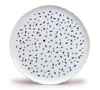 Thun 1794 Assiette à pizza, porcelaine tchèque, gouttes, 32 cm, Thun