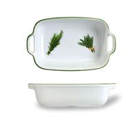 Thun 1794 Bol à sceller avec oreilles, porcelaine tchèque, herbes, 21,8 cm, Thun