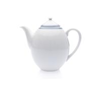 Thun 1794 Cafetière, porcelaine tchèque, 0,8 l, dentelle blanche, bord bleu, Thun