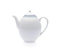 Thun 1794 Cafetière, porcelaine tchèque, 1,20 l, dentelle blanche, bord bleu, Thun