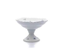 Thun 1794 Coupe à fruits, 23 cm, porcelaine tchèque, Bernadotte, roses bleues, Thun