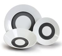 Thun 1794 Lea, set d'assiettes, porcelaine tchèque, cercle, Thun, 18 pièces