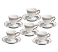 Thun 1794 Marie Louise, tasses à café, porcelaine tchèque, platine, Thun