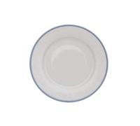 Thun 1794 Opale, assiette creuse, 27, porcelaine, dentelle blanche, bord bleu, Thun