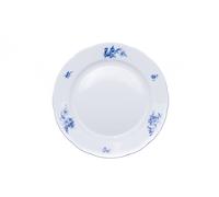 Thun 1794 Rose, bol peu profond, porcelaine, roses bleues, 30 cm, Thun