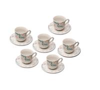 Thun 1794 Rose, tasses à café et soucoupes, rose, Thun, 6 pcs