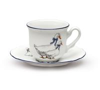 Thun 1794 Tasse avec soucoupe, oie, 230 ml, porcelaine, Constance, Thun