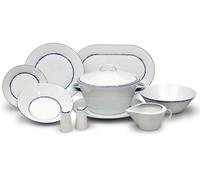 Thun 1794 Tom, service de table, porcelaine, bleu fusionné, Thun, 25 d