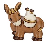 THUN® - Asinello Marron avec flacons - Figurines crèche Classique - Céramique - Les Classiques