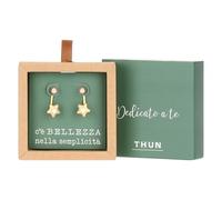 THUN - Boucles d'oreilles piercing avec étoile - métal - Collection dédiée à vous - 2,5 cm
