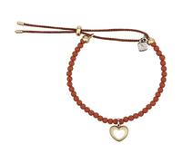 THUN - Bracelet avec perles et pendentif cœur - métal et céramique - Collection dédiée à vous - 16 cm