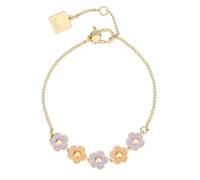 THUN - Bracelet Fleurs Émaillées - Métal, Verre, Résine - Collection dédiée à vous - 16 + 3 cm