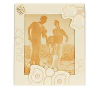 THUN - Cadre photo - Accessoires pour la maison - Idée cadeau - Ligne Elegance - céramique, cadre en bois de pin et verre - 30,4 x 2 x 35,4 cm H ; format photo 21,1 x 25,6 cm