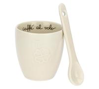 THUN Caféine Marguerite avec cuillère à café en Porcelaine