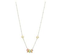 THUN - Collier avec anneaux émaillés - métal, verre, résine - Collection dédiée à vous - 40 + 5 cm