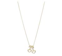 THUN - Collier avec deux cœurs - métal - Collection dédiée à vous - 40 + 5 cm