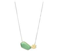THUN - Collier avec pierre et fleur - céramique, métal - Collection dédiée à vous - 40 + 5 cm