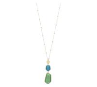 THUN - Collier avec pierres et trèfle - céramique, métal - Collection dédiée à vous - 70 + 5 cm