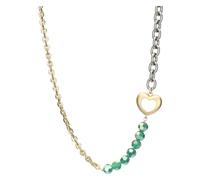 THUN - Collier cœur et perles - métal, verre, résine - Collection dédiée à vous - 40 + 5 cm