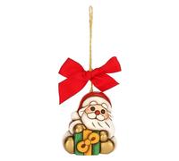 THUN - Décoration de Noël Père Noël avec Cadeau en céramique, Petit 5,1 x 4,3 cm, Hauteur 5,6 cm
