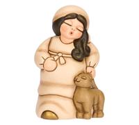 Thun Femme Enceinte en céramique Crèche Classique Beige | Céramique peinte à la main
