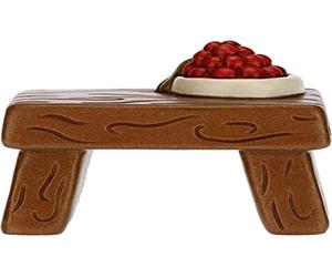 THUN - Figurine de crèche de Table avec Fruits - Décorations de Noël Maison - Ligne crèche Classique - Céramique - 6,2 x 4,2 x 5,5 h cm