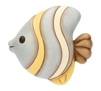 THUN Formella 3D Poisson à Rayures Petite Céramique Collection Mer à Amare 11,1 x 10,4 x 3 cm