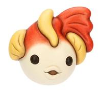 THUN Formella 3D Poisson Rouge et Jaune Petite Céramique Collection Mer à Amare, 10,8 x 10,4 x 3,8 cm