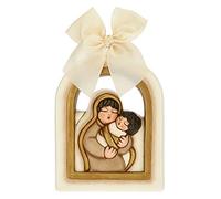 THUN - Formella avec Madonna et Enfant Jésus - Décorations de Noël Maison - Format Moyen - Céramique - 9 x 1,8 x 14,5 h cm