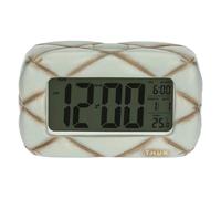 Thun - Horloge de Table numérique - céramique - Collection Plumé - 16,2 x 9,5 x 6,1 cm