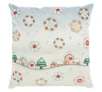 THUN - Housse de Coussin carrée en Velours - Ligne Cadeaux d'hiver - Idée Cadeau Noël 2022 - 45 x 45 cm