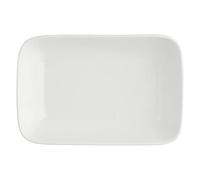 THUN LA Porcelaine Blanche - Set de 6 Assiettes rectangulaires Fonds 11 x 7,7 x 3,5 cm Essentiel New Age