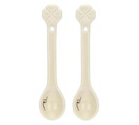 THUN, Lot de 2 cuillères en Porcelaine, idée Cadeau pour la Maison et la Cuisine, 15 x 2 cm